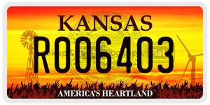 R006403  license plate in KS