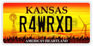 R4WRXD  license plate in KS