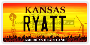 RYATT  license plate in KS