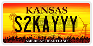 S2KAYYY  license plate in KS