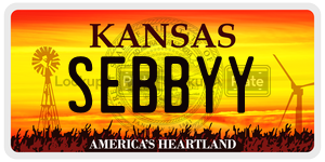 SEBBYY  license plate in KS