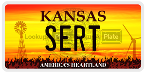 SERT  license plate in KS