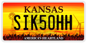 SIK5OHH  license plate in KS