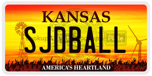 SJDBALL license plate in Kansas