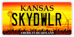 SKYDWLR  license plate in KS