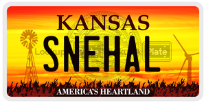 SNEHAL  license plate in KS