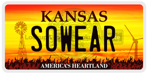 SOWEAR  license plate in KS