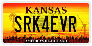 SRK4EVR  license plate in KS