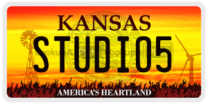 STUDIO5  license plate in KS