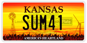 SUM41  license plate in KS