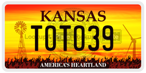 TOTO39  license plate in KS