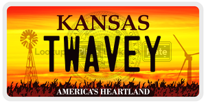 TWAVEY  license plate in KS