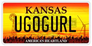 UGOGURL  license plate in KS