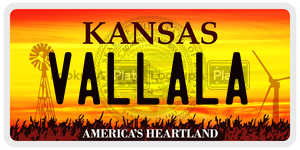 VALLALA  license plate in KS