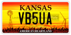 VB5UA  license plate in KS