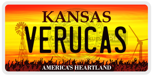 VERUCAS  license plate in KS