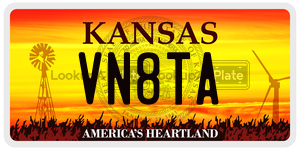 VN8TA  license plate in KS
