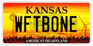 WFTBONE  license plate in KS