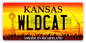 WLDCAT  license plate in KS