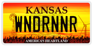 WNDRNNR  license plate in KS
