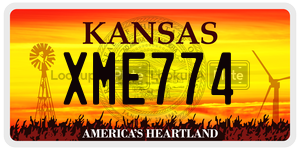 XME774 license plate in Kansas