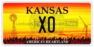 XO  license plate in KS