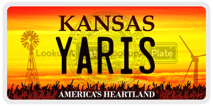 YARIS  license plate in KS