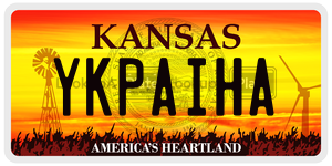 YKPAIHA  license plate in KS