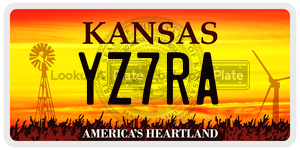 YZ7RA  license plate in KS