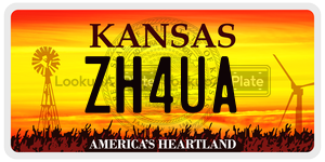 ZH4UA  license plate in KS