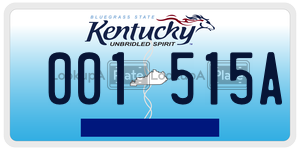 001515A  license plate in KY