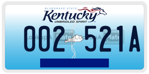 002521A  license plate in KY