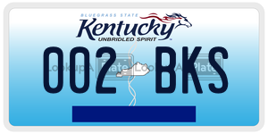 002BKS  license plate in KY
