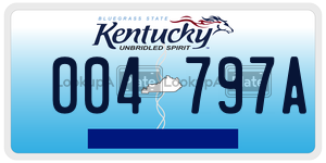 004797A  license plate in KY