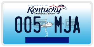005MJA  license plate in KY