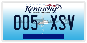 005XSV  license plate in KY