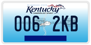 0062KB  license plate in KY