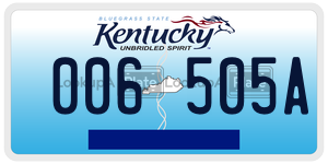 006505A  license plate in KY