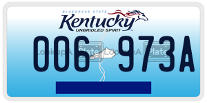 006973A  license plate in KY