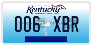 006XBR  license plate in KY