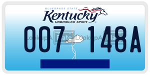 007148A  license plate in KY