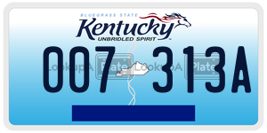 007313A  license plate in KY