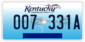 007331A  license plate in KY