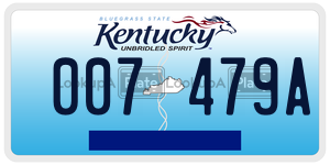 007479A  license plate in KY