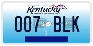 007BLK  license plate in KY