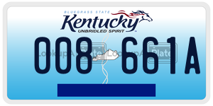 008661A  license plate in KY