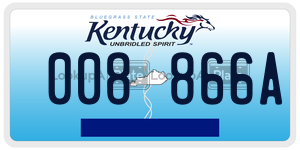 008866A  license plate in KY