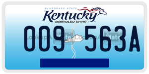 009563A  license plate in KY