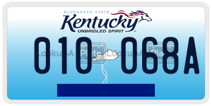 010068A  license plate in KY