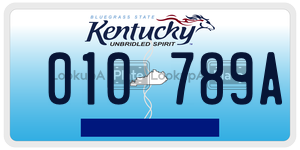 010789A  license plate in KY